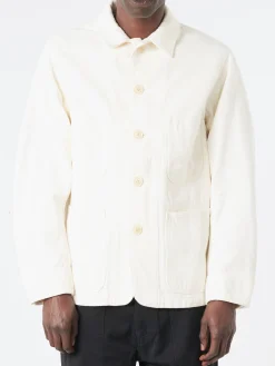 Blue Blue Japan - Sashiko Coverall Jacket in Natural