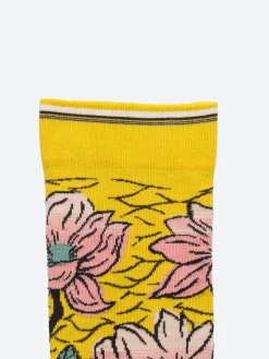 Bonne Maison - Flower Print Sock in Sulfure