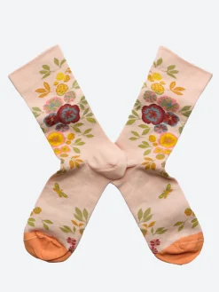 Bonne Maison - Le Poete Rose Peony Sock