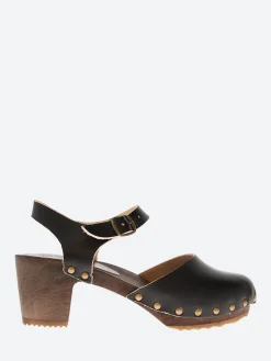 Bosabo - 368 Clogs in Noir Vegetal