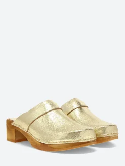 Bosabo - 117 Clogs in Old Metal Gold