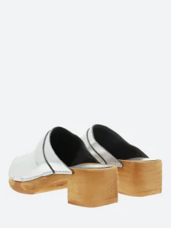 Bosabo - Anna Clogs in Old Metal Argento