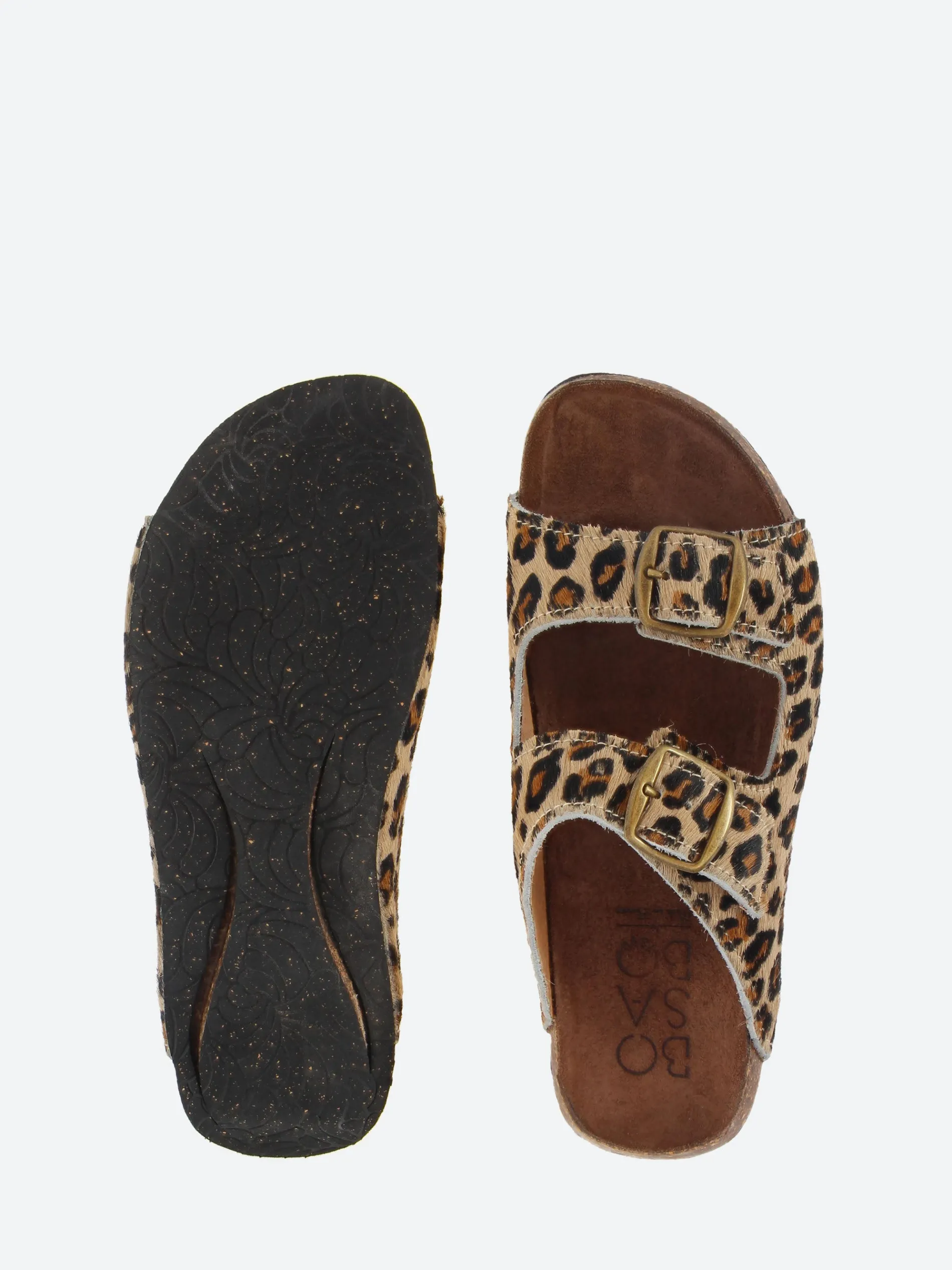 Bosabo - Xeba Sandals in Leopard Capuchino