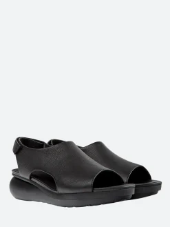 Camper - Balloon Cut-Out Sandal in Black