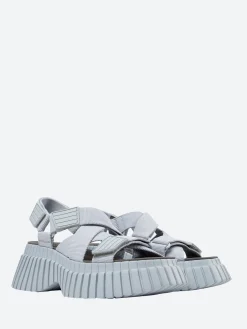 Camper - BCN Cross-Strap Sandal in Grey