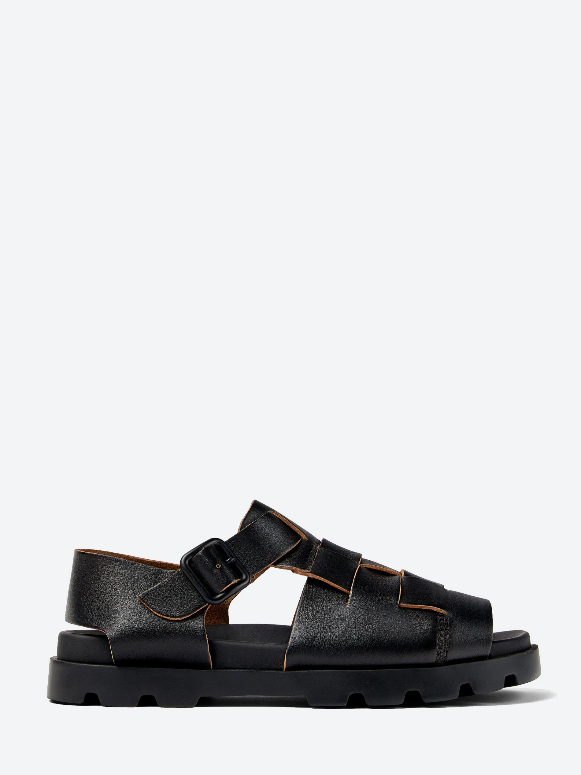 Camper - Brutus Fisherman Sandal in Black