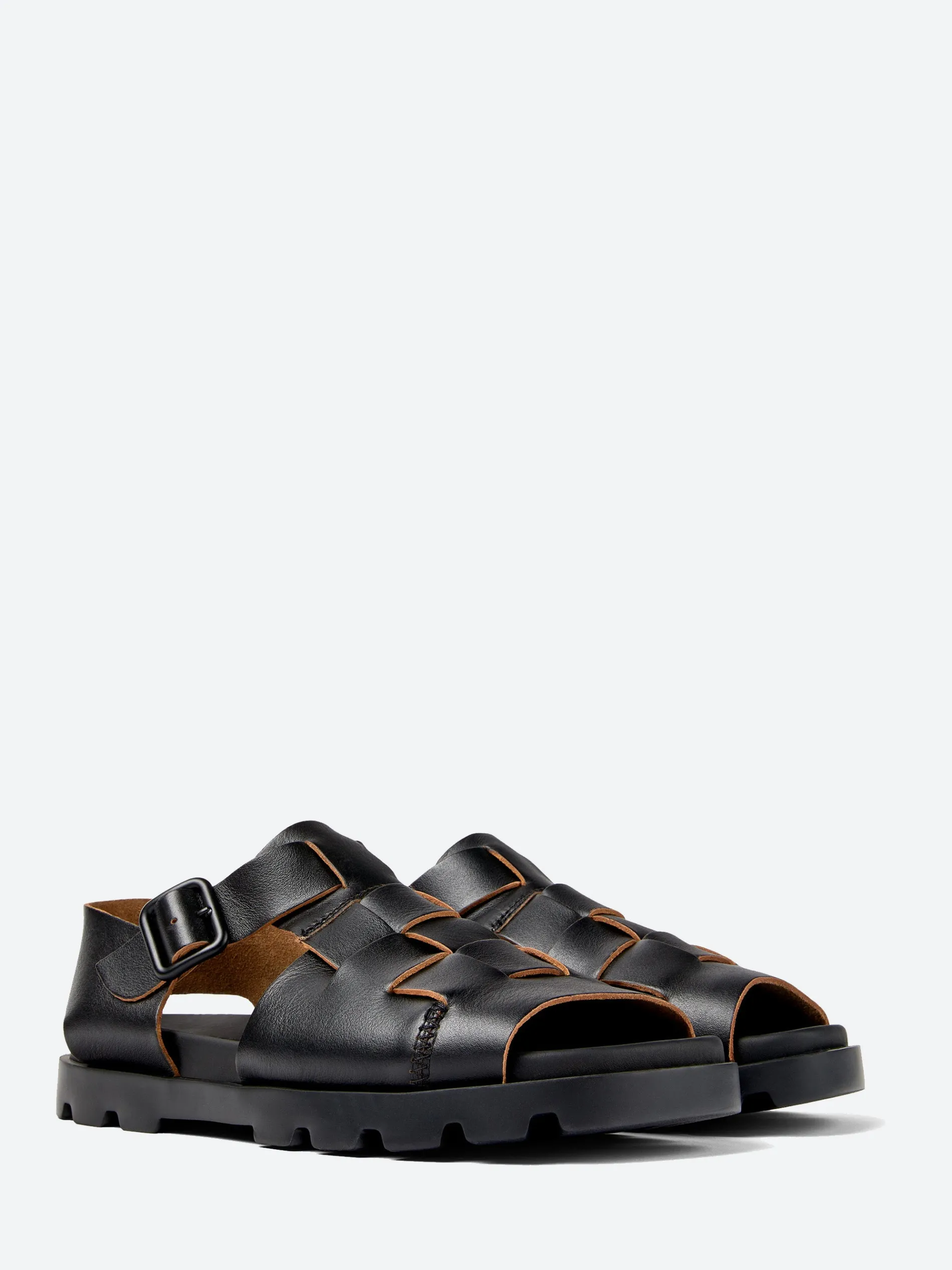 Camper - Brutus Fisherman Sandal in Black