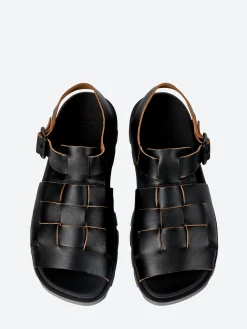 Camper - Brutus Fisherman Sandal in Black