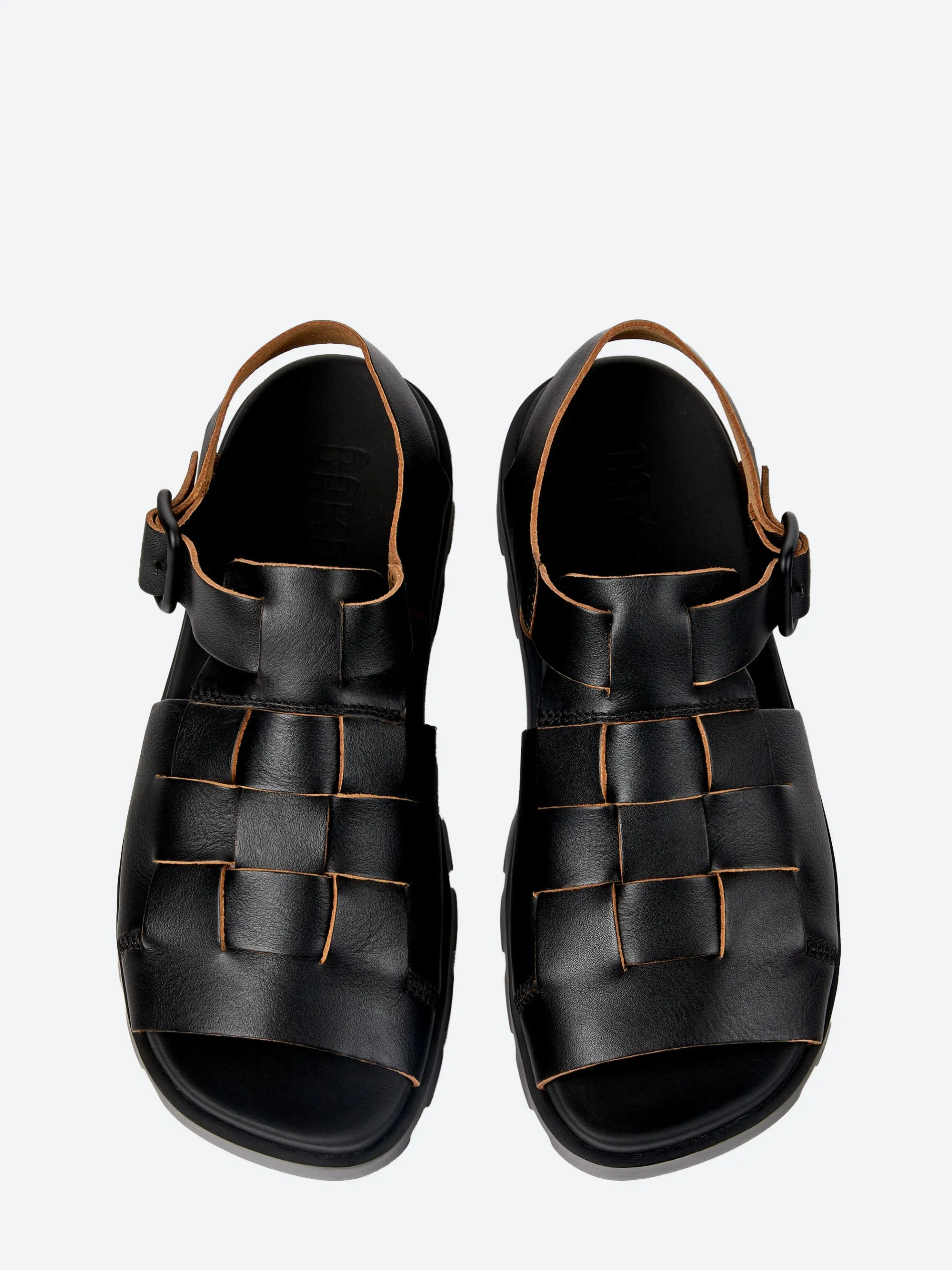 Camper - Brutus Fisherman Sandal in Black