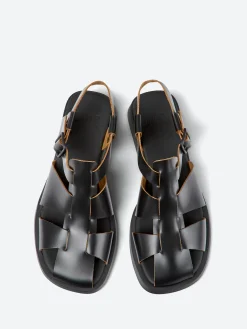Camper - Dana Fisherman Sandals in Black
