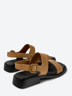 Camper - Dana 2-Strap Sandals in Beige