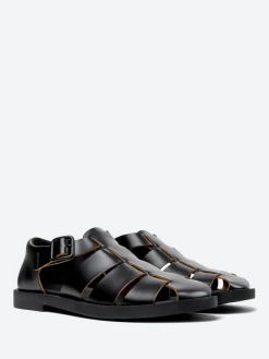 Camper - Don Fisherman Sandals in Black