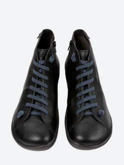 Camper - Peu Cami in Black with Blue Lace