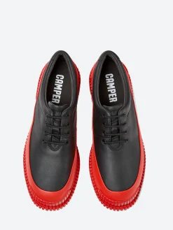 Camper - Pix Lace-Up Shoes in Black and Red