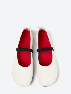 Camper - Right Nina Mary Janes in White