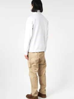 Carhartt WIP - Chase Neck Zip Sweatshirt in Ash Heather and Gold