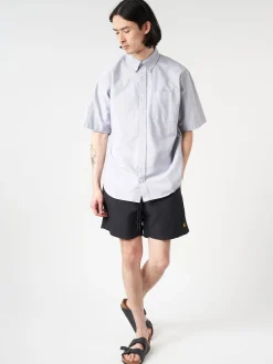 Carhartt WIP - Chase Swim Trunk in Black Rinse