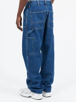 Carhartt WIP - Double Knee Pant in Blue Stone Wash