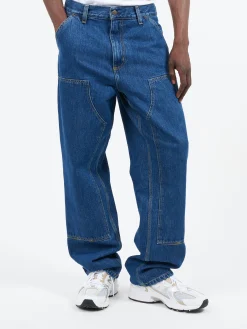 Carhartt WIP - Double Knee Pant in Blue Stone Wash