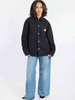 Carhartt WIP - Ethel Shirt Jacket in Black Rinse