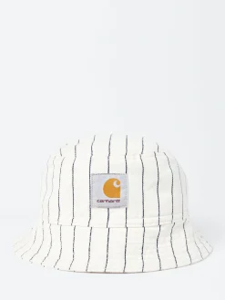 Carhartt WIP - Hendry Bucket Hat in Wax and Dark Navy Stripe