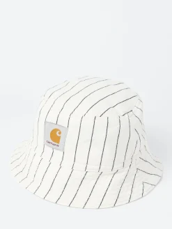 Carhartt WIP - Hendry Bucket Hat in Wax and Dark Navy Stripe
