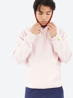 Carhartt WIP - Hooded Chase Sweatshirt in Air Pink