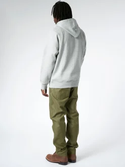 Carhartt WIP - Hooded Chase Sweatshirt in Grey Heather/Gold