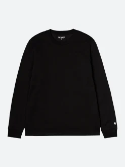Carhartt WIP - L/S Base T-Shirt in Black/White