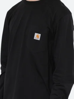 Carhartt WIP - L/S Pocket T-Shirt in Black