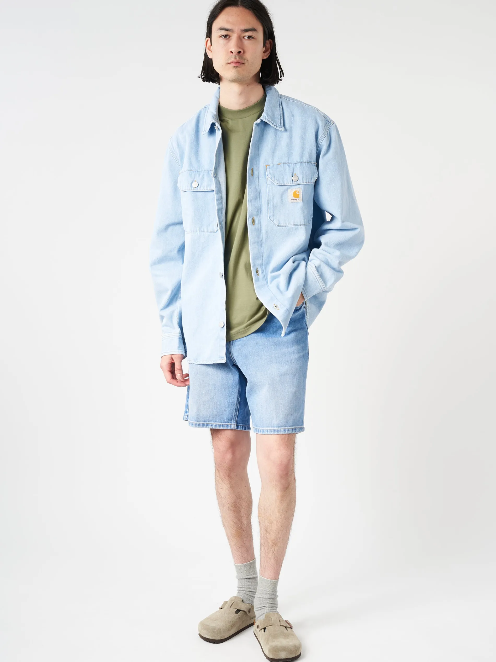 Carhartt WIP - Newel Short in Blue Light Used Wash
