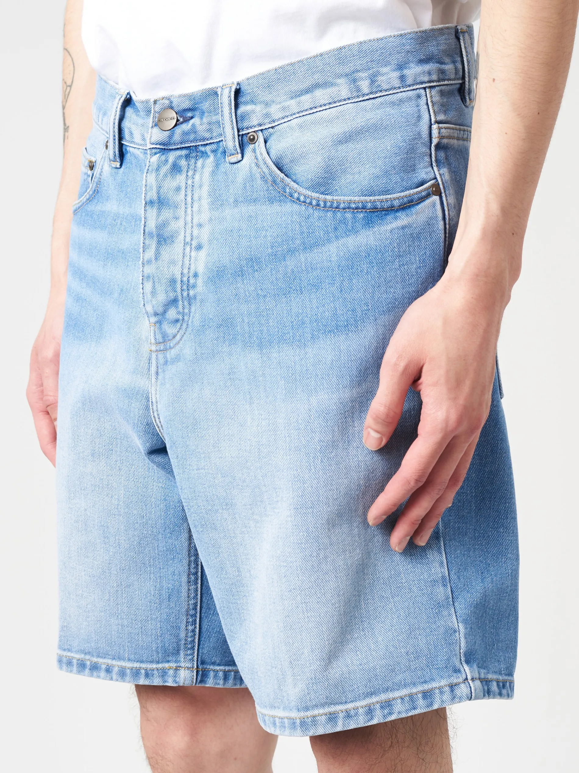 Carhartt WIP - Newel Short in Blue Light Used Wash