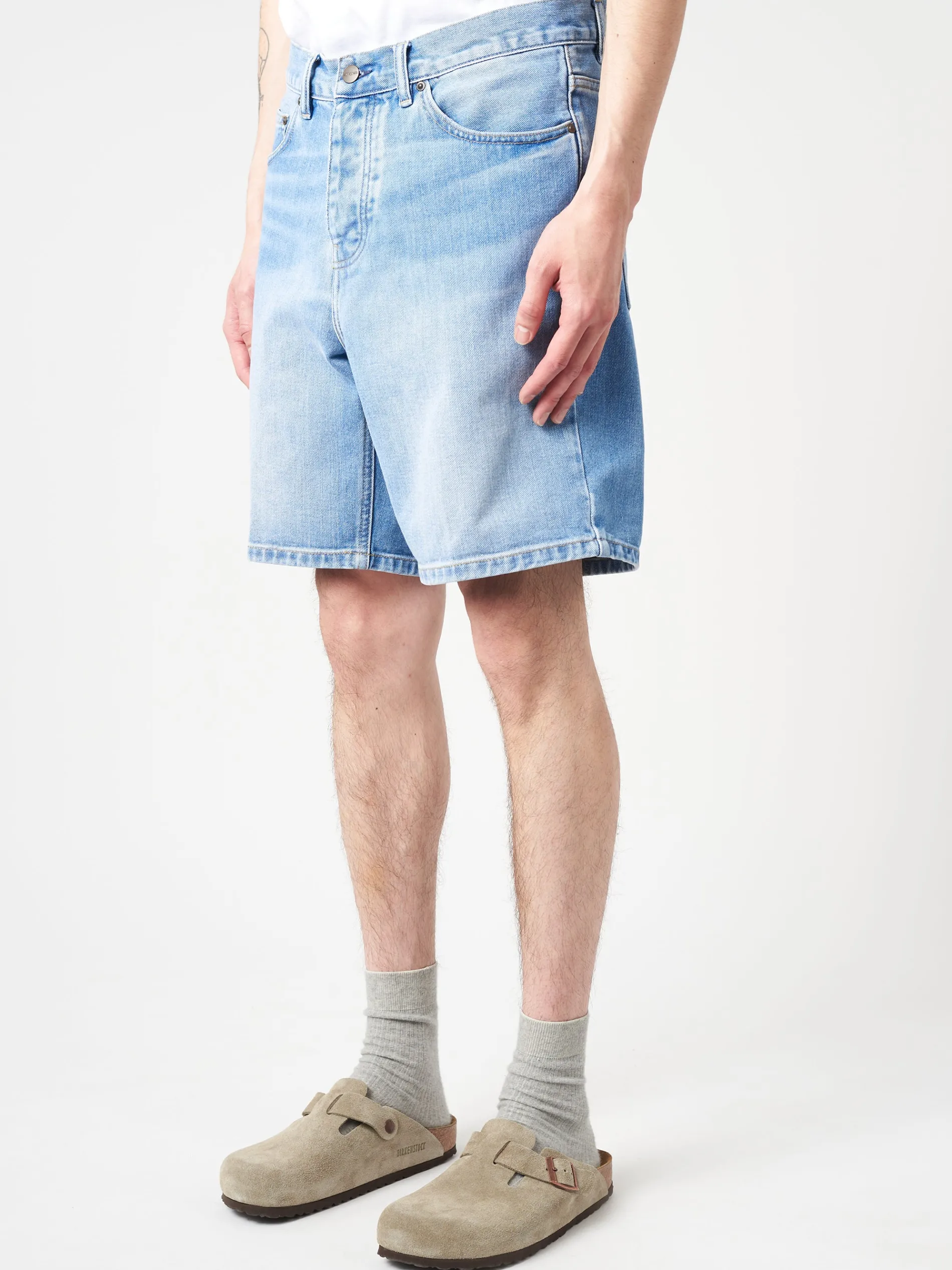 Carhartt WIP - Newel Short in Blue Light Used Wash