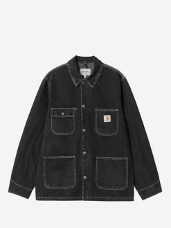 Carhartt WIP - OG Chore Coat in Black Heavy Stone Wash