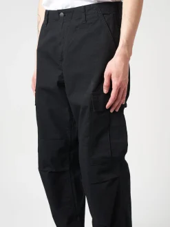 Carhartt WIP - Regular Cargo Pant in Black Rinse