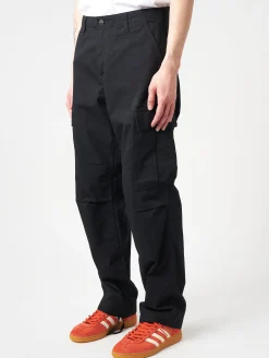 Carhartt WIP - Regular Cargo Pant in Black Rinse