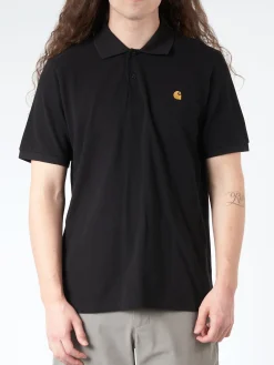 Carhartt WIP - S/S Chase Pique Polo in Black