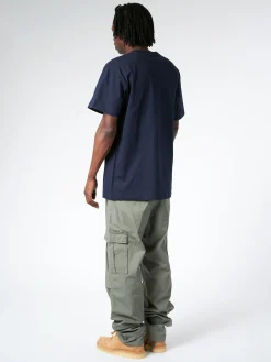 Carhartt WIP - S/S Chase T-Shirt in Dark Navy/Gold