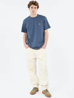 Carhartt WIP - S/S Chase T-Shirt in Dusky Blue