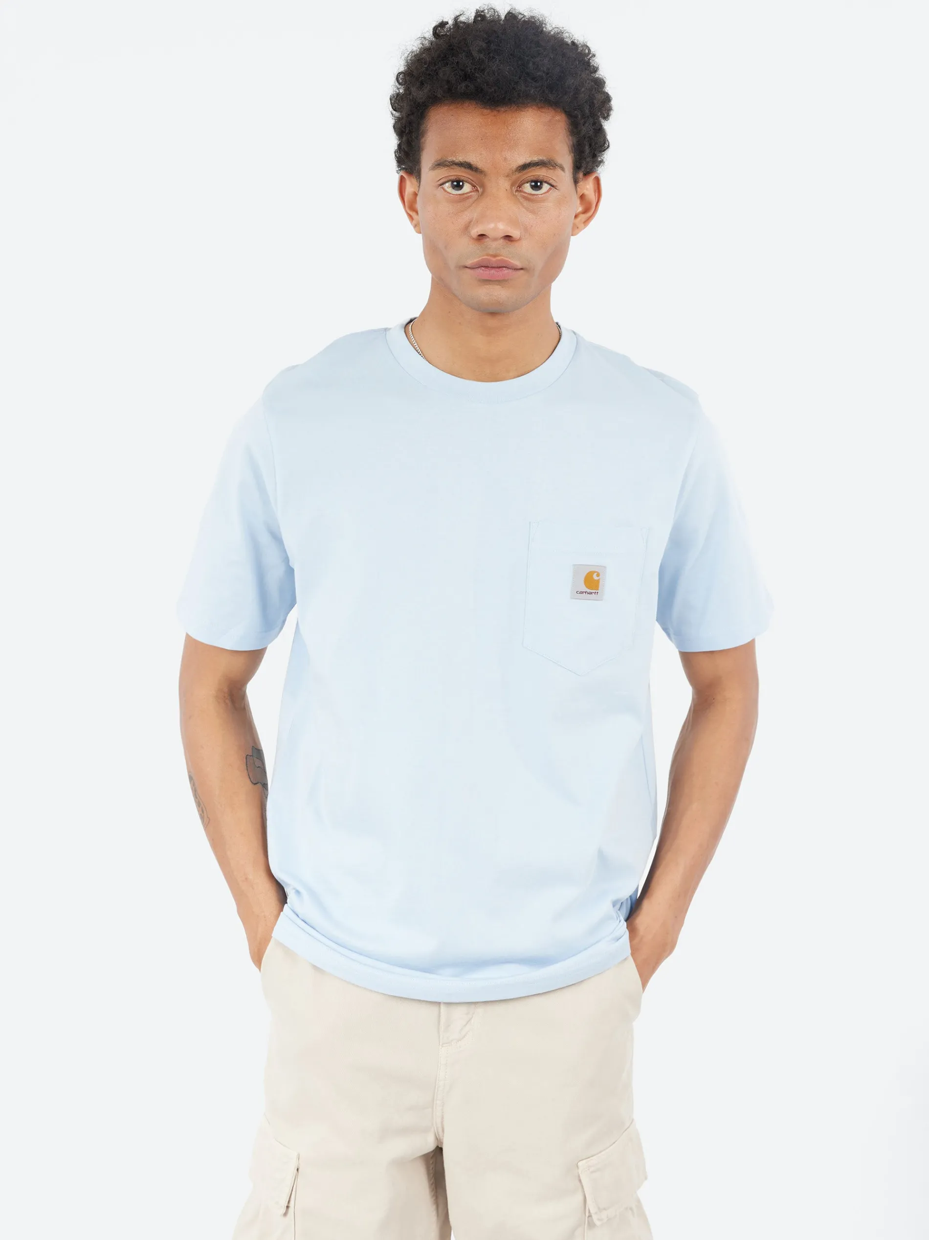 Carhartt WIP - S/S Pocket T-Shirt in Sky