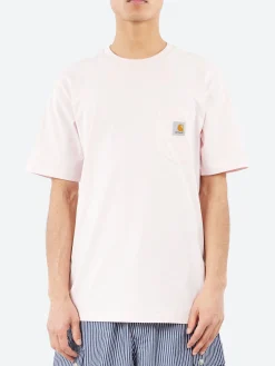 Carhartt WIP - S/S Pocket T-Shirt in Air Pink