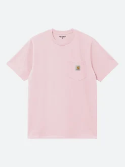 Carhartt WIP - S/S Pocket T-Shirt in Air Pink
