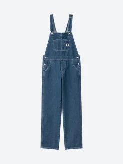 Carhartt WIP - W Bib Overall Straight in Blue Stone Wash