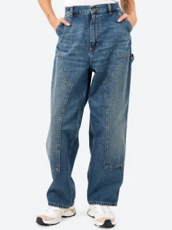 Carhartt WIP - W' Brandon Double Knee Pant in Dark Used Wash