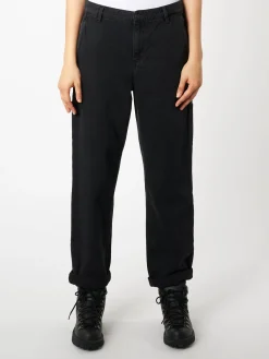 Carhartt WIP - W Pierce Pant in Black Stone Wash