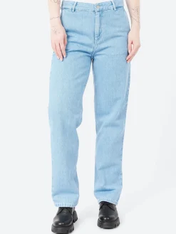 Carhartt WIP - W Pierce Pant Straight in Blue Stone Bleach