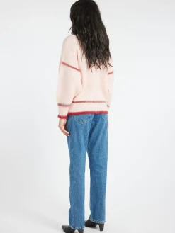 CFCL - Mohair Cardigan in Egg Shell Pink Multi