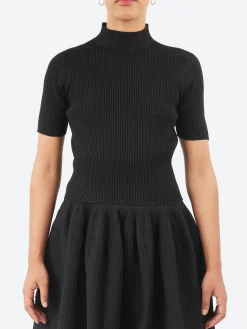 CFCL - Portrait Short Sleeve Top in Black