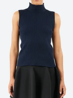 CFCL - Portrait Sleeveless Top in Navy