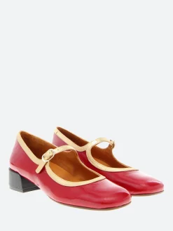 Chie Mihara - Idan Shoes in Rojo and Champagne